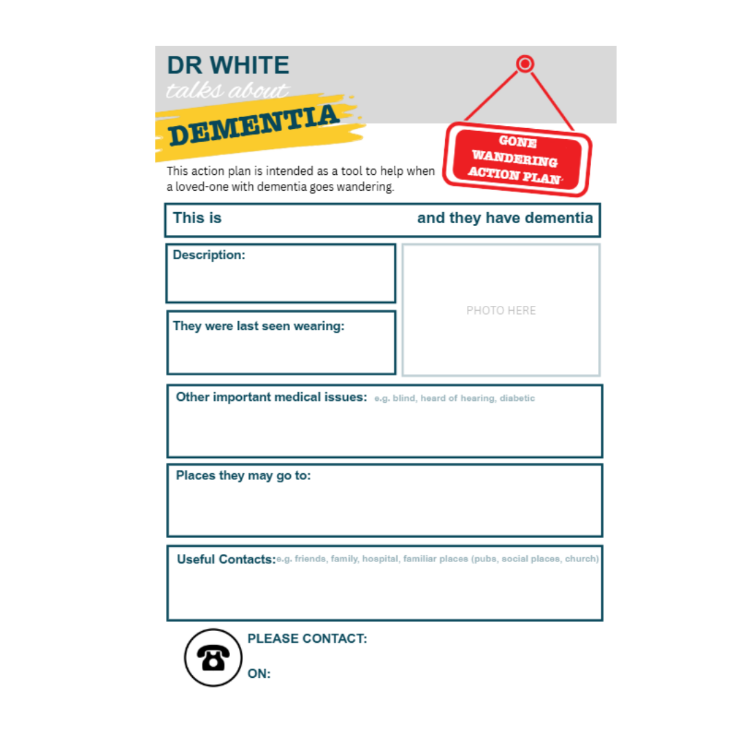 Dementia 'Gone Wandering' Action Plan